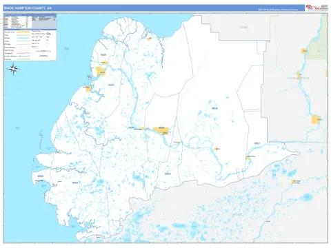 Wade Hampton County, AK map