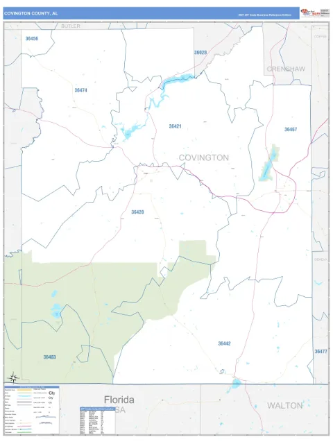 Covington County, AL map