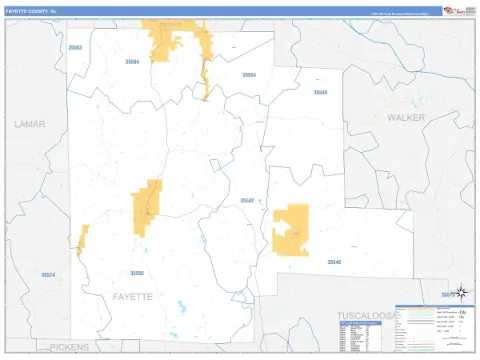 Fayette County, AL map
