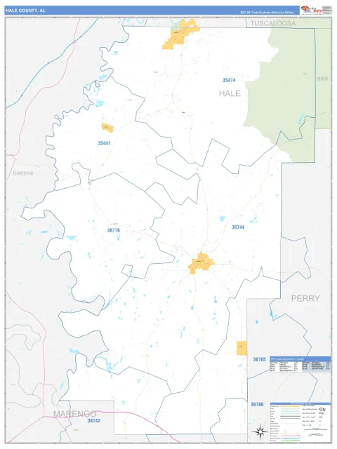 Hale County, AL map