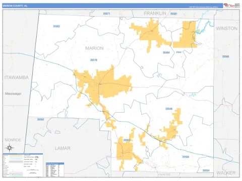 Marion County, AL map