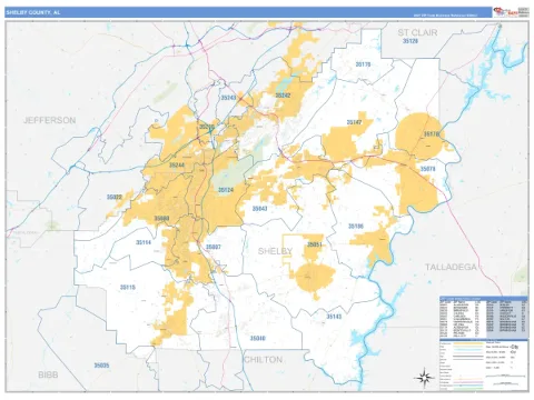 Shelby County, AL map