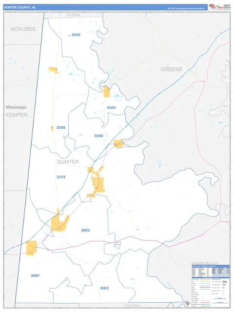 Sumter County, AL map