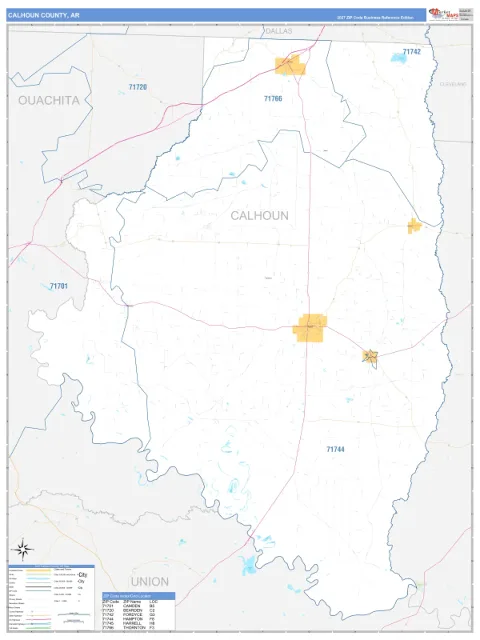Calhoun County, AR map