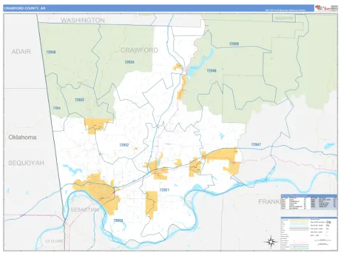 Crawford County, AR map