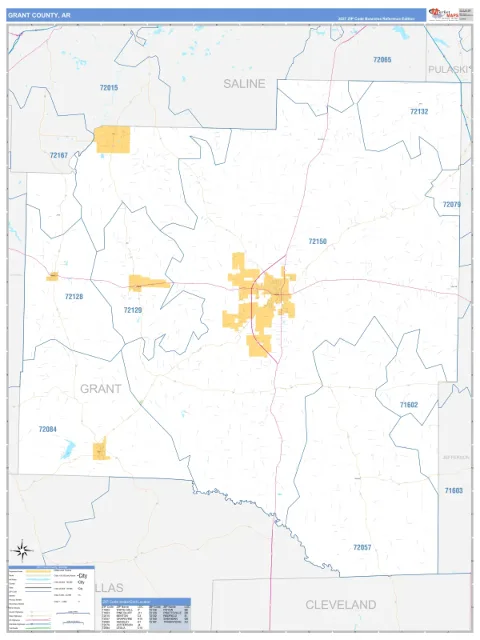 Grant County, AR map