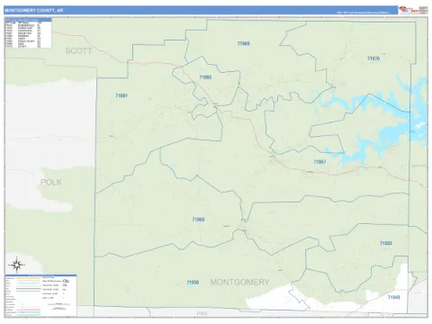 Montgomery County, AR map