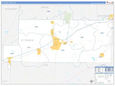 St. Francis County, AR map