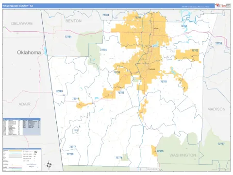 Washington County, AR map