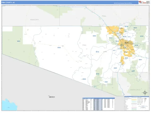 Pima County, AZ map