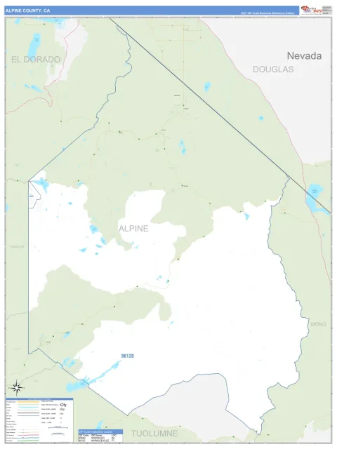 Alpine County, CA map