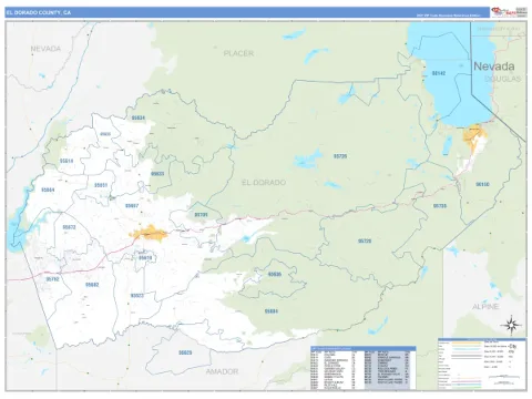 El Dorado County, CA map