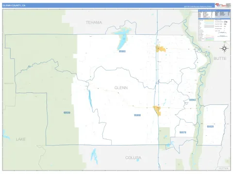 Glenn County, CA map