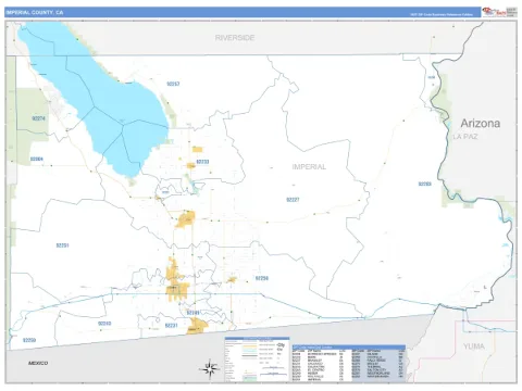 Imperial County, CA map