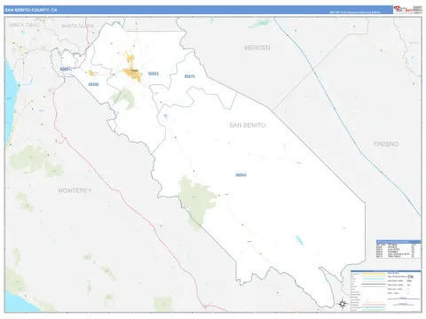 San Benito County, CA map