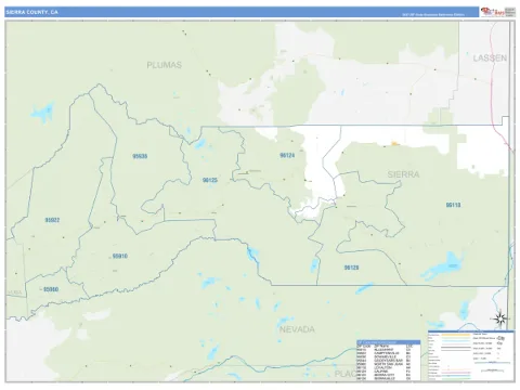 Sierra County, CA map