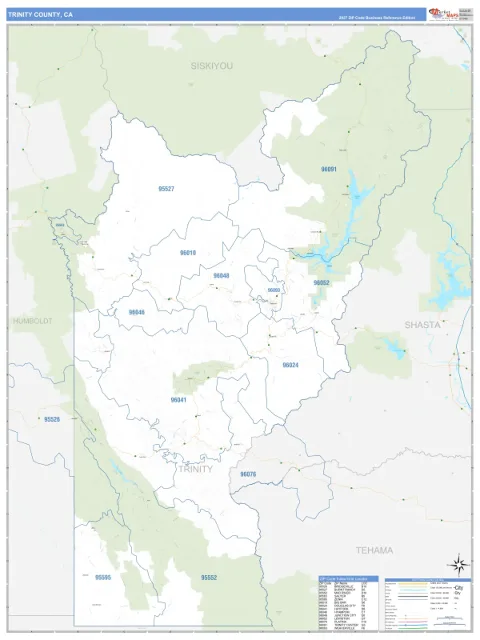 Trinity County, CA map
