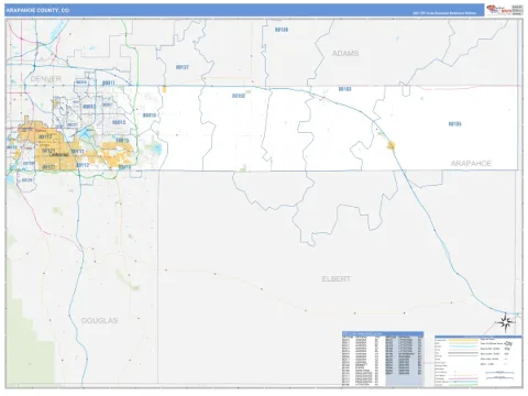 Arapahoe County, CO map