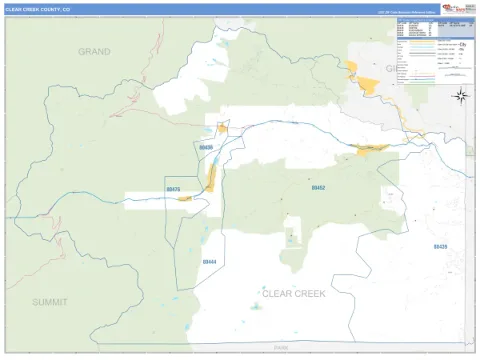 Clear Creek County, CO map