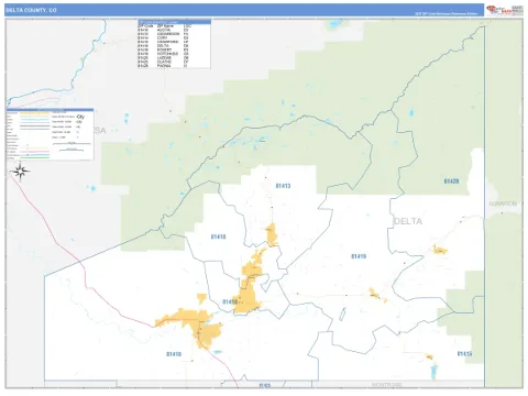 Delta County, CO map