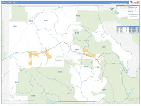 Eagle County, CO map