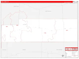 Kiowa County, CO RedLine style ZIP Code wall map