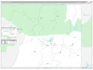 La Plata County, CO Classic style ZIP Code wall map