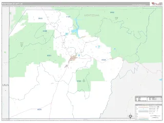 Montezuma County, CO Classic style ZIP Code wall map