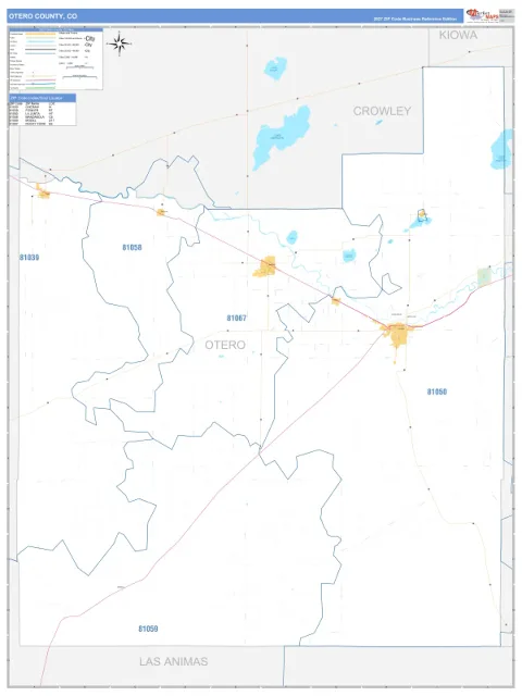 Otero County, CO map