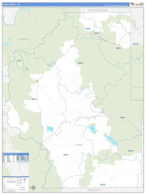 Park County, CO map