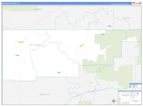 Rio Blanco County, CO map
