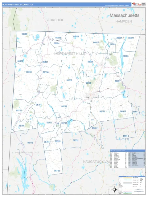 Northwest Hills County, CT map