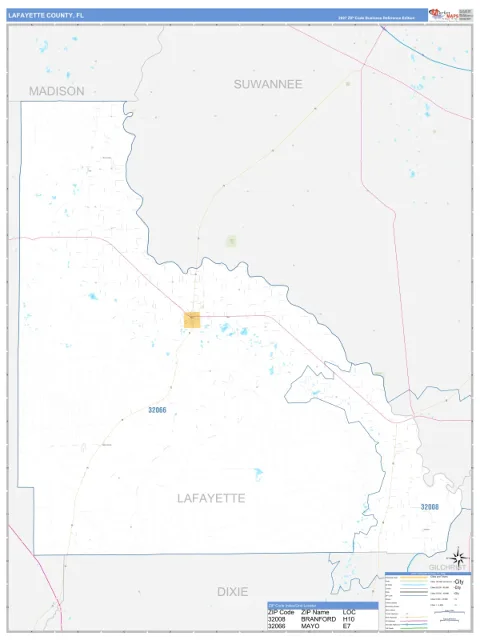 Lafayette County, FL map