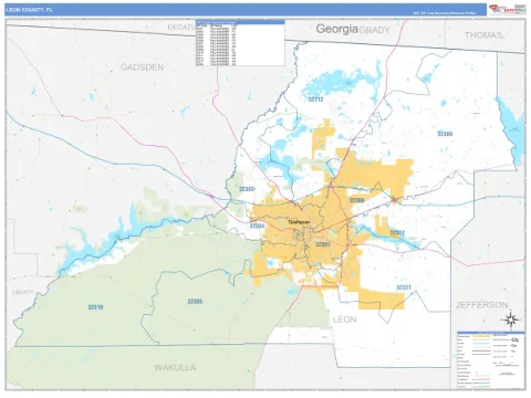 Leon County, FL map