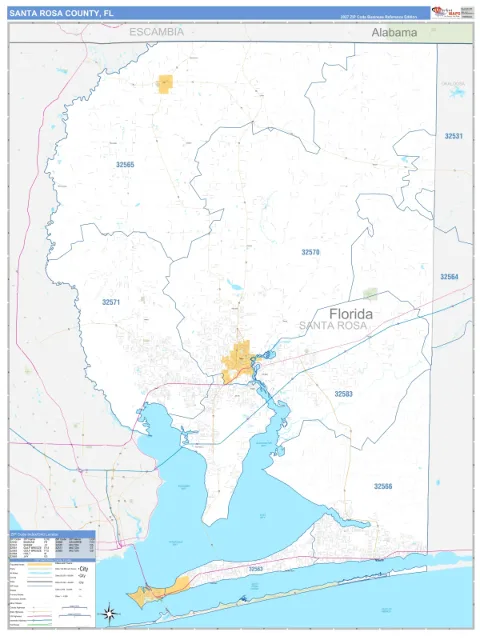 Santa Rosa County, FL map