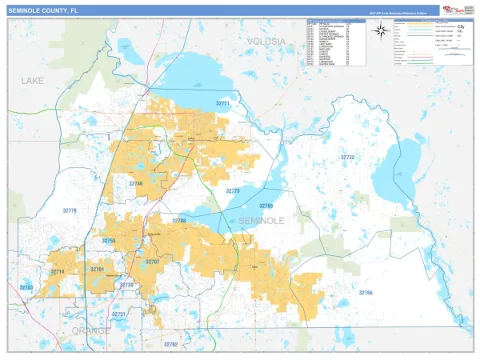 Seminole County, FL map