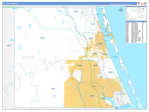 St. Lucie County, FL map