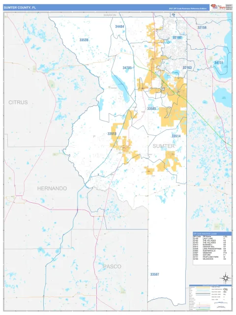 Sumter County, FL map