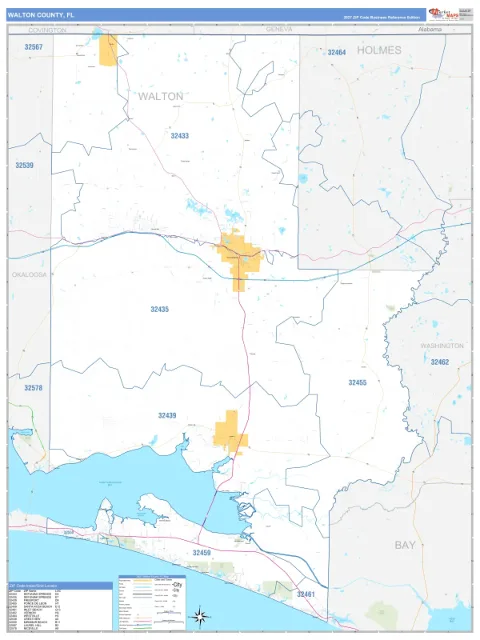 Walton County, FL map