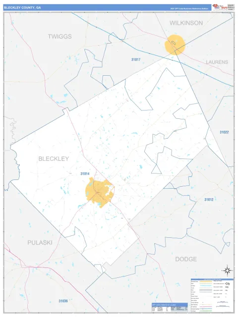 Bleckley County, GA map