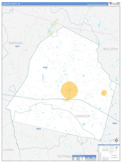 Candler County, GA map
