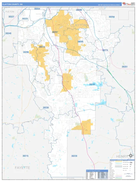 Clayton County, GA map