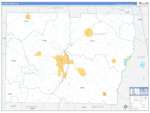 Colquitt County, GA map