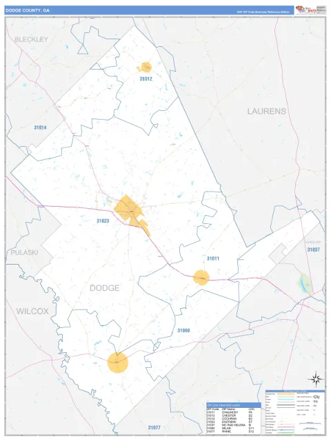 Dodge County, GA map