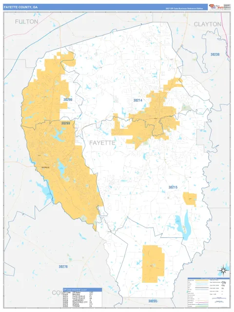 Fayette County, GA map