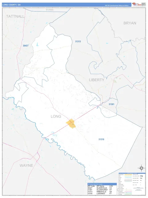 Long County, GA map