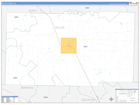 Miller County, GA map