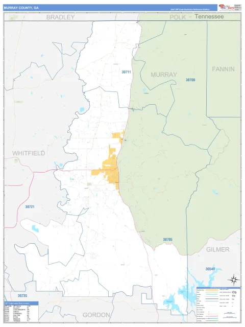 Murray County, GA map