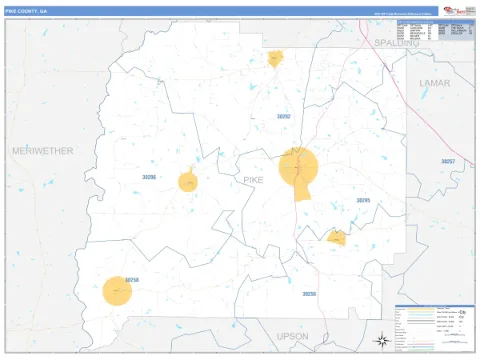 Pike County, GA map