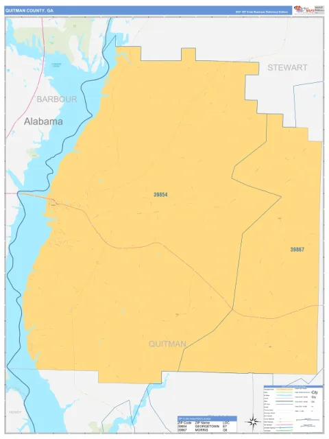 Quitman County, GA map